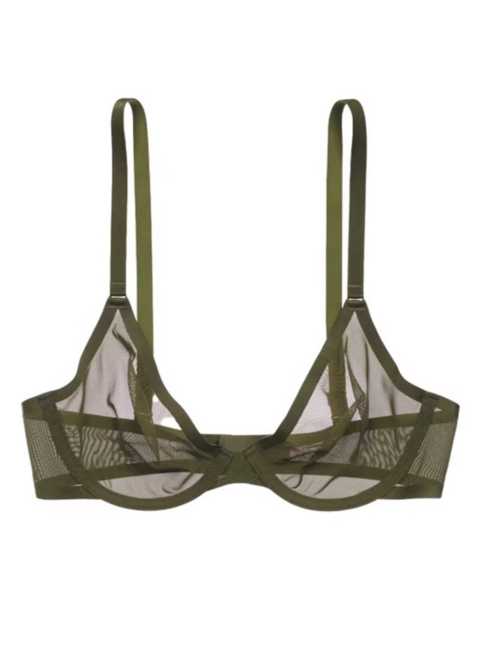 CUUP Moss The Plunge Underwire Sheer Bra